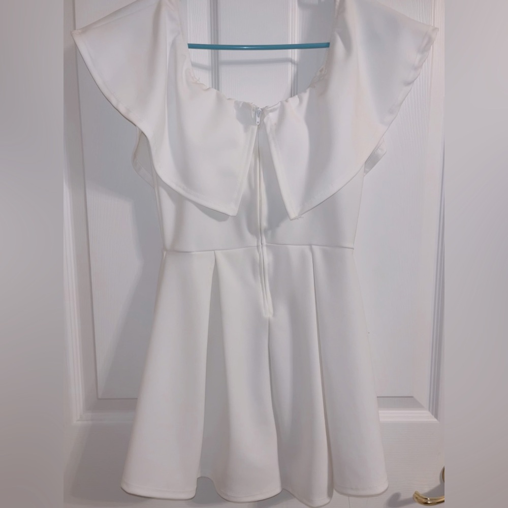 Fashion Nova Romper, Size S, White